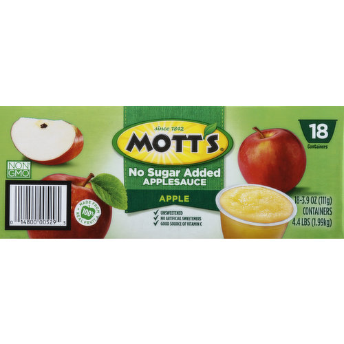 Mott's Apple Sauce, No Sugar Added