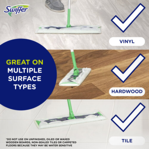Swiffer Sweeper XL Dry + Wet Mopping and Sweeping Kit, Multi-Surface