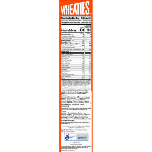 Wheaties Toasted 100% Whole Wheat Flakes