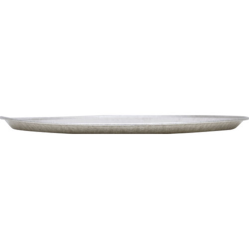 First Street Serving Tray, Round, Silver, 18 Inches
