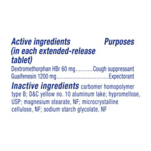 Mucinex DM Maximum Strength Tablets Relieves Cough & Chest Congestion