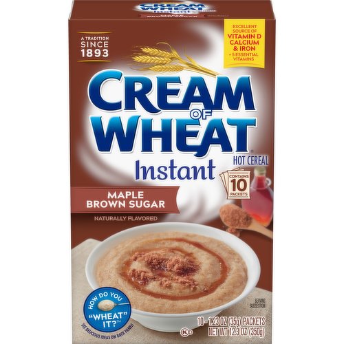 Cream of Wheat Hot Cereal, Maple Brown Sugar, Instant