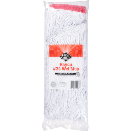 First Street Wet Mop, No. 24, Rayon