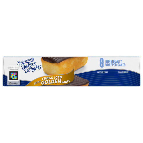 Entenmann's Fudge Golden Snack Cakes