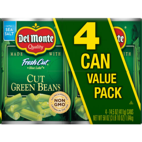 Del Monte Cut Green Beans Value Pack
