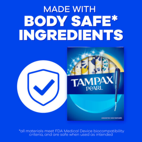 Tampax Pearl Tampons Multipack with LeakGuard Braid, Light/Regular/Super