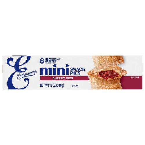 Entenmann's Cherry Mini Snack Pies, 6 packs, 12 oz