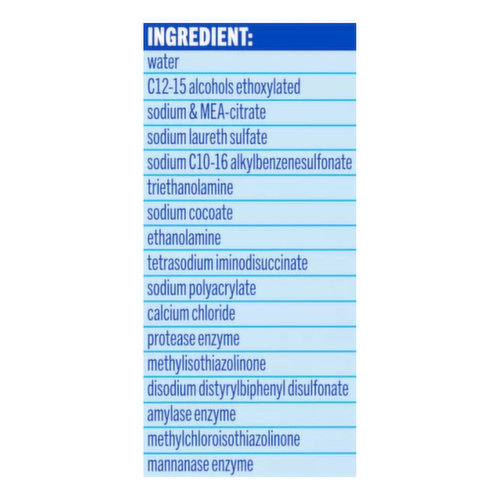 All Detergent, Advanced Oxi, Free Clear, Mega Value