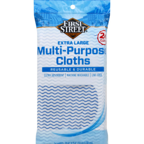 First Street Cloths, Multi-Purpose, Extra Large