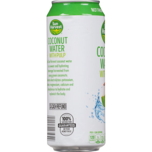 Sun Harvest Coconut Water, With Pulp