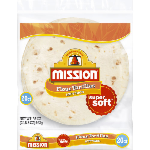 Mission Tortillas, Flour, Soft Taco