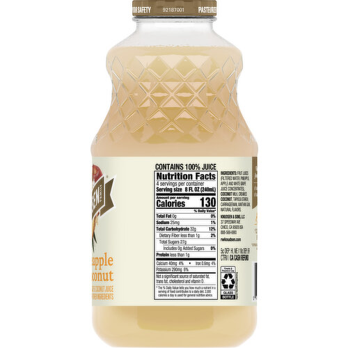 RW Knudsen Family Juice Blend, Pineapple Coconut