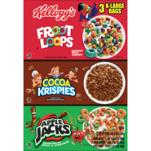 Kellogg's Breakfast Cereal, Variety Pack