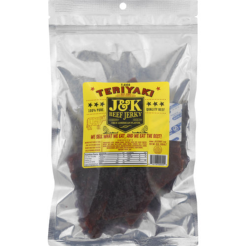 J&K Beef Jerky Beef Jerky, Teriyaki