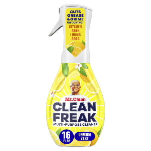 Mr. Clean Clean Freak Deep Cleaning Mist Multi-Surface Spray, Lemon Zest Scent, 1 Starter Kit