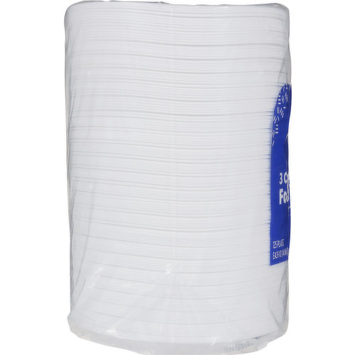 First Street Foam Plates, 3 Compartment, Heavy Duty
