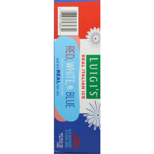 Luigi's Real Italian Ice, Red, White, & Blue