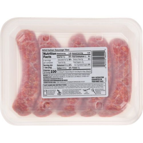 First Street Mild Italian Sausage