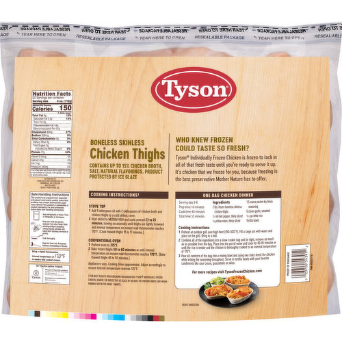 Tyson Tyson Chicken Thigh Portions, 5 lb. (Frozen)
