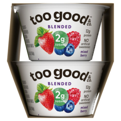 Too Good & Co. Mixed Berry Yogurt Cultured Low Fat Milk Snack