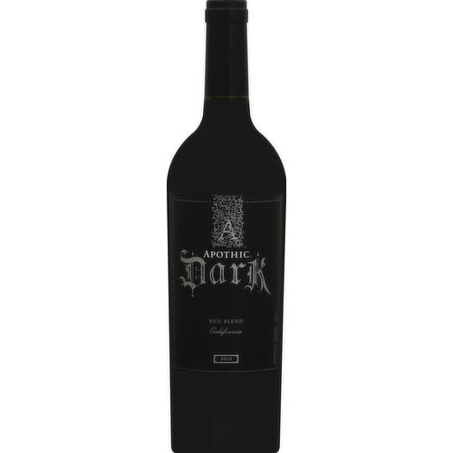 Apothic Red Blend, Dark, California, 2015