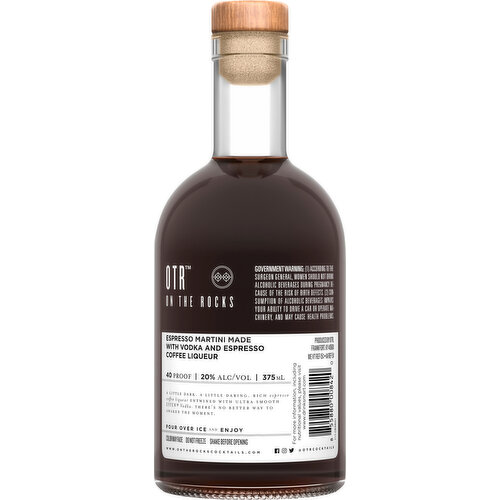 On The Rocks The Espresso Martini Premium Cocktails