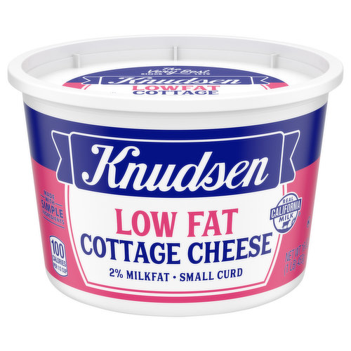 Knudsen Cottage Cheese, Low Fat, 2% Milkfat, Small Curd