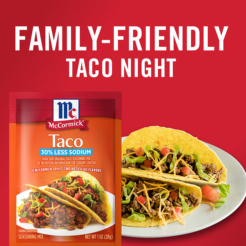 McCormick 30% Less Sodium Taco Seasoning Mix
