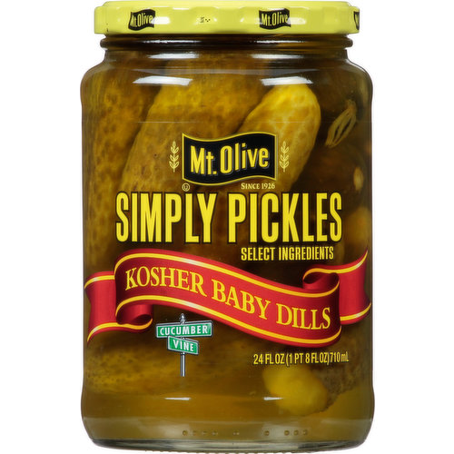 Mt Olive Pickles, Kosher Baby Dills