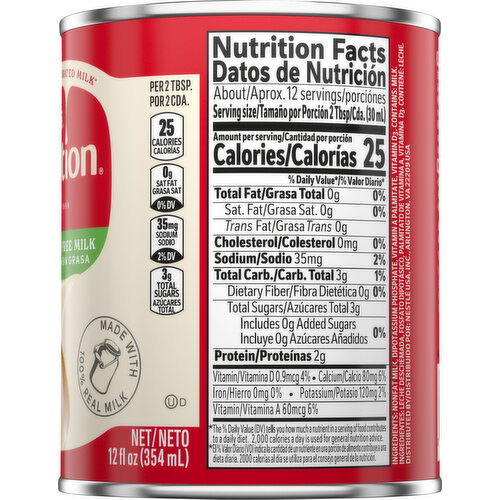 Carnation Fat Free Evaporated Milk