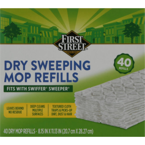 First Street Mop Refills, Dry Sweeping