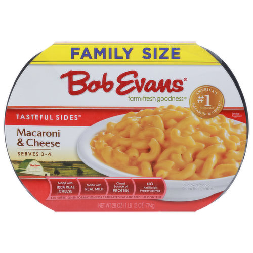 Bob Evans Macaroni & Cheese, Tasteful Sides, Family Size