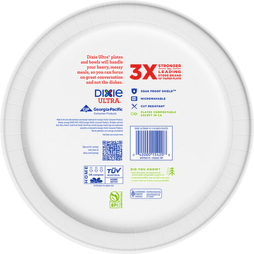 Dixie Ultra 10.06 inch Plates