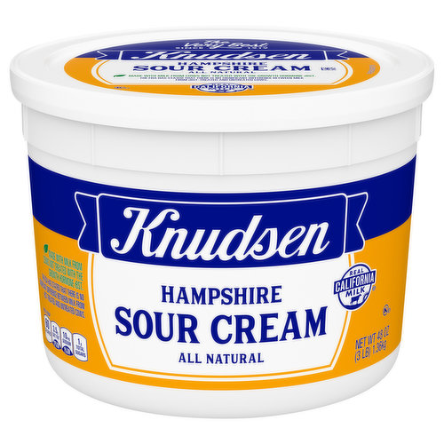 Knudsen Sour Cream, All Natural, Hampshire