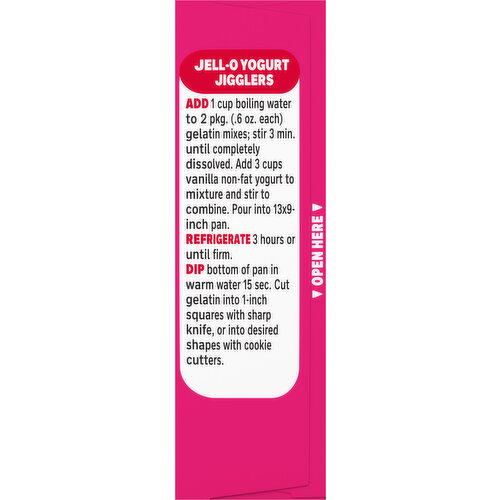 Jell-O Zero Sugar Low Calorie Raspberry Gelatin Dessert