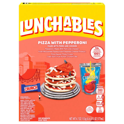 Lunchables Lunch Combinations, Pizza with Pepperoni