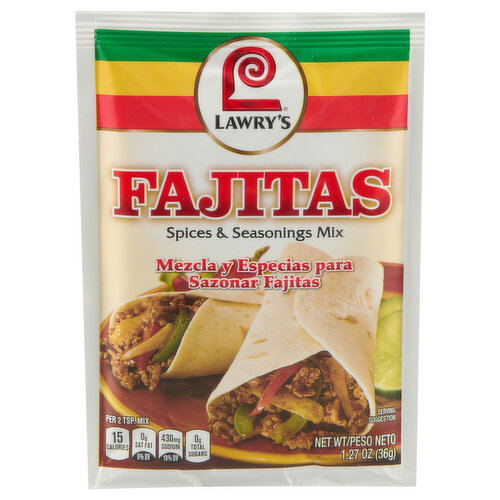 Lawry's Fajitas Spices & Seasonings