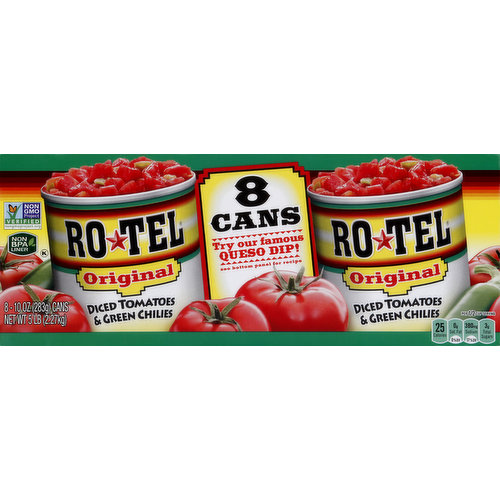 Ro-Tel Tomatoes & Green Chilies, Original, Diced