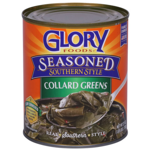 Glory Collard Greens, Southern Style, Seasoned