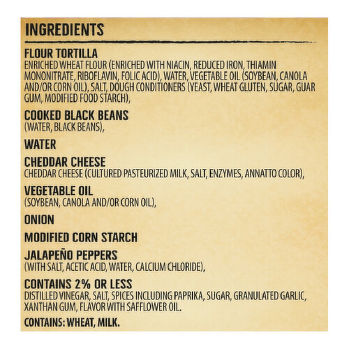 El Monterey Taquitos, Black Bean & Cheese