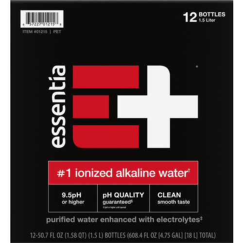 Essentia Water, Alkaline, Ionized