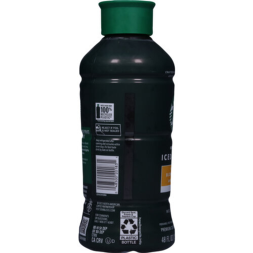 Starbucks Iced Coffee, Blonde Roast, Unsweetened, Black