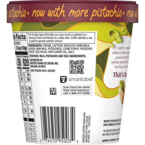 Haagen-Dazs Pistachio Ice Cream