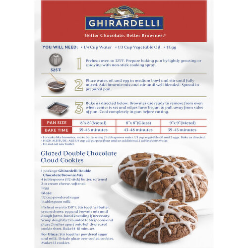 Ghirardelli Premium Double Chocolate Brownie Mix Image 2 of 6