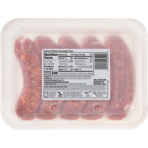 First Street Sweet Italian Sausage