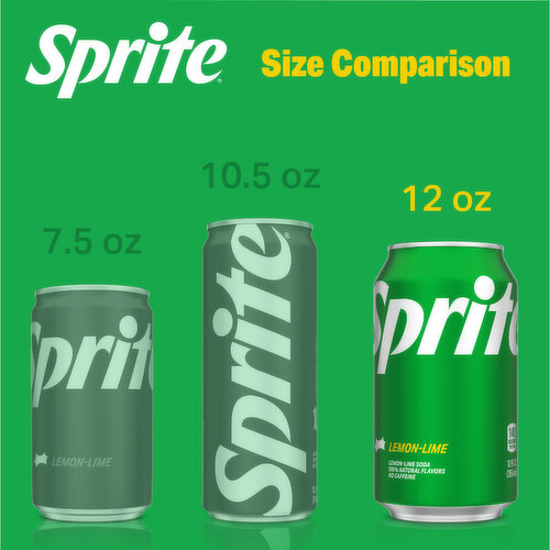 Sprite Lemon Lime Soda Soft Drinks, 12 fl oz