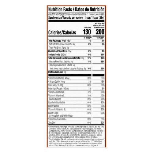 Wheaties Toasted 100% Whole Wheat Flakes