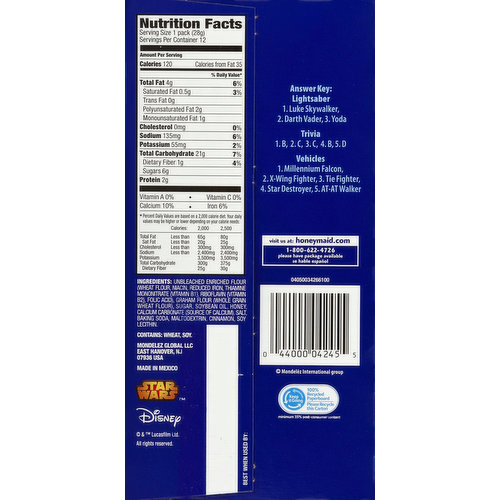 Honey Maid Grahams, Star Wars, 12 Packs