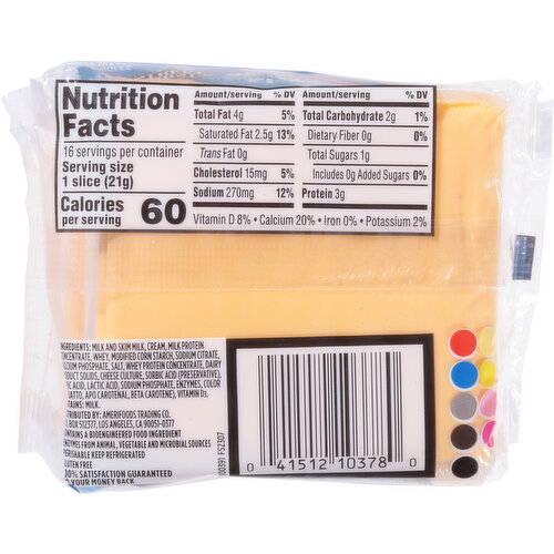 First Street Cheese Product, American, Singles