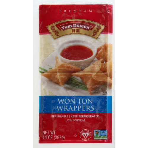 Twin Dragon Won Ton Wrappers, Premium